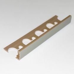Proterminal PVC dunkelbeige H=8mm L=2,70m