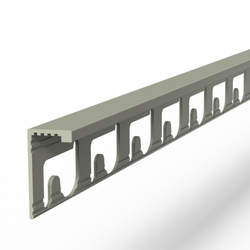 Proterminal PVC zementgrau H=8mm L=2,70m