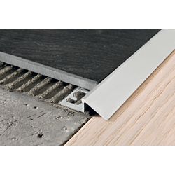 Proslider Übergangsprofil aus eloxiertem Aluminium H=12,5mm L=2,7m