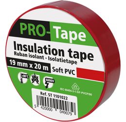 Isolierband rot - 19mmx20mx0,15mm  pro 5 Stück