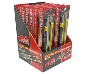 Cuttermesser 25mm Sicherheitsriegel mit Metallführung