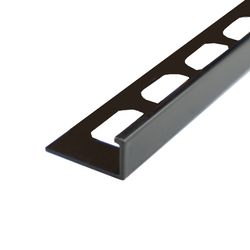Techniprofile Aluminium schwarz lackiert H=10mm L=2,5m