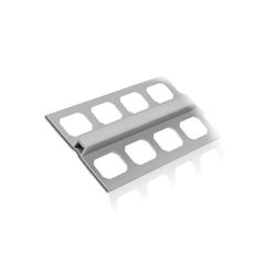 Techniprofile Dehnungsfugenprofil PVC dunkelgrau H=15mm Sichtbreite=8mm L=2,5m