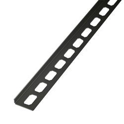 Technicel® Duschprofil Edelstahl schwarz für Boden rechts 2% h1=11mm h2=24mm L=0,98m