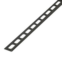Technicel® Duschprofil Edelstahl schwarz für Boden links 2% h1=11mm h2=40mm L=2,00m