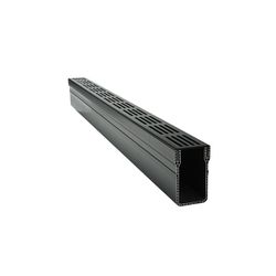 Technicel® Outdoor-Drain 65x100 schwarz Aluminium Designgitter 1000mm