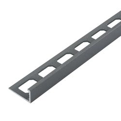 Techniprofile Aluminium Strukturlackierung grau H=11mm L=2,50m