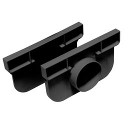 Technicel® ECO Drainline PP Terrassenrinne - SET Endstück H=75mm Dia 40 mm