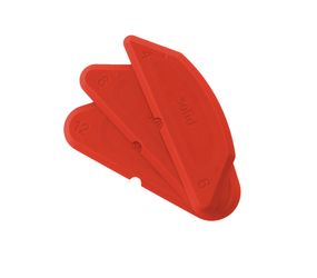 Solid Silikon Fugenglättert Radius - rot