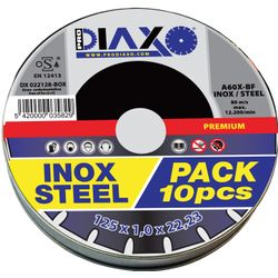 Diaxo snijschijf Premium construction A60x-BF inox Ø125x1,0mm per 10 stuks